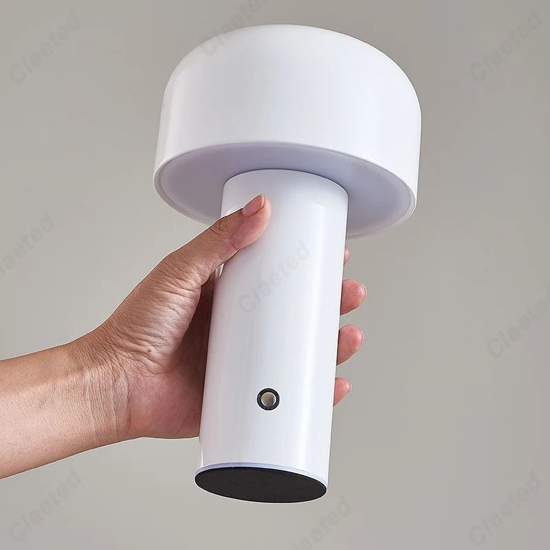 Italian Designer Mushroom Table Lamp Portable Cordless Touch Rechargeable USB Bedside Lamp 7