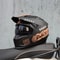 ORZ Motorcycle Helmet Vintage Warrior Combination Full Half Helmet 14