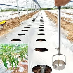 Durable Metal Greenhouse Film Puncher Simple Gardening Tool