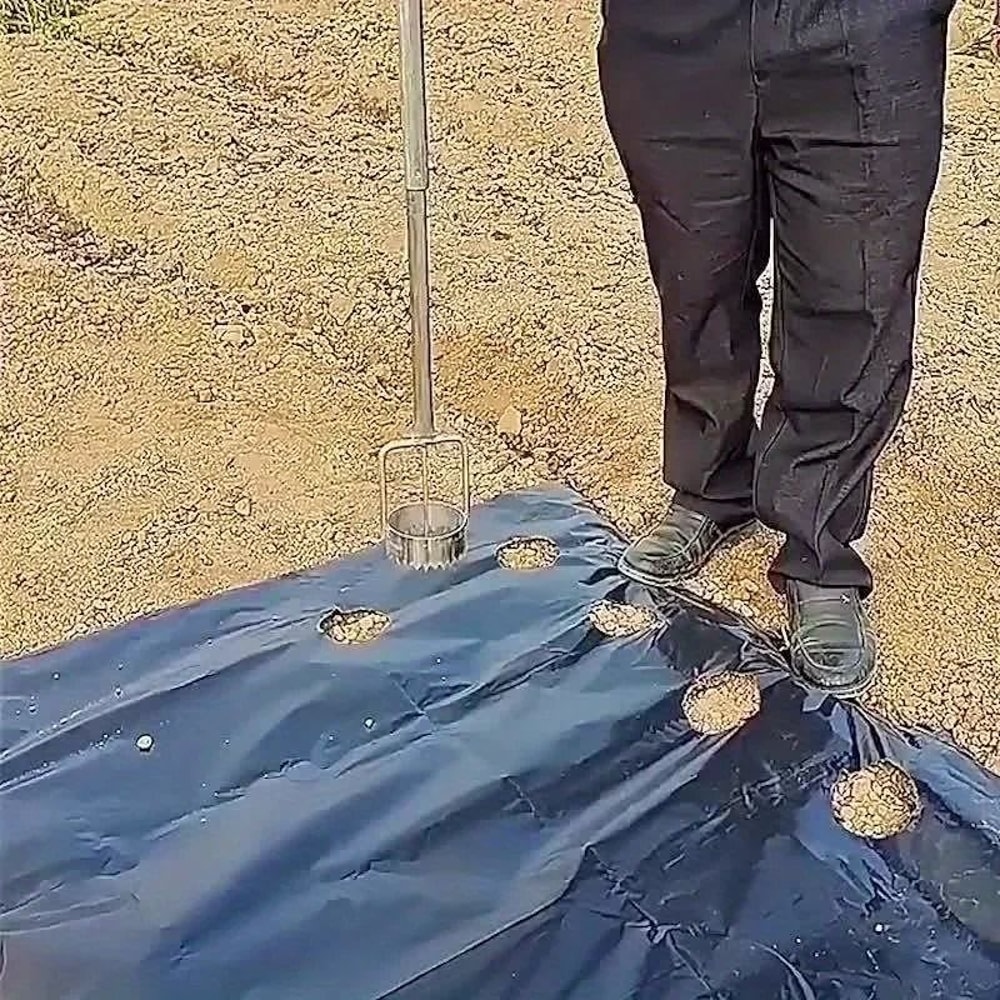 Durable Metal Greenhouse Film Puncher Simple Gardening Tool 4