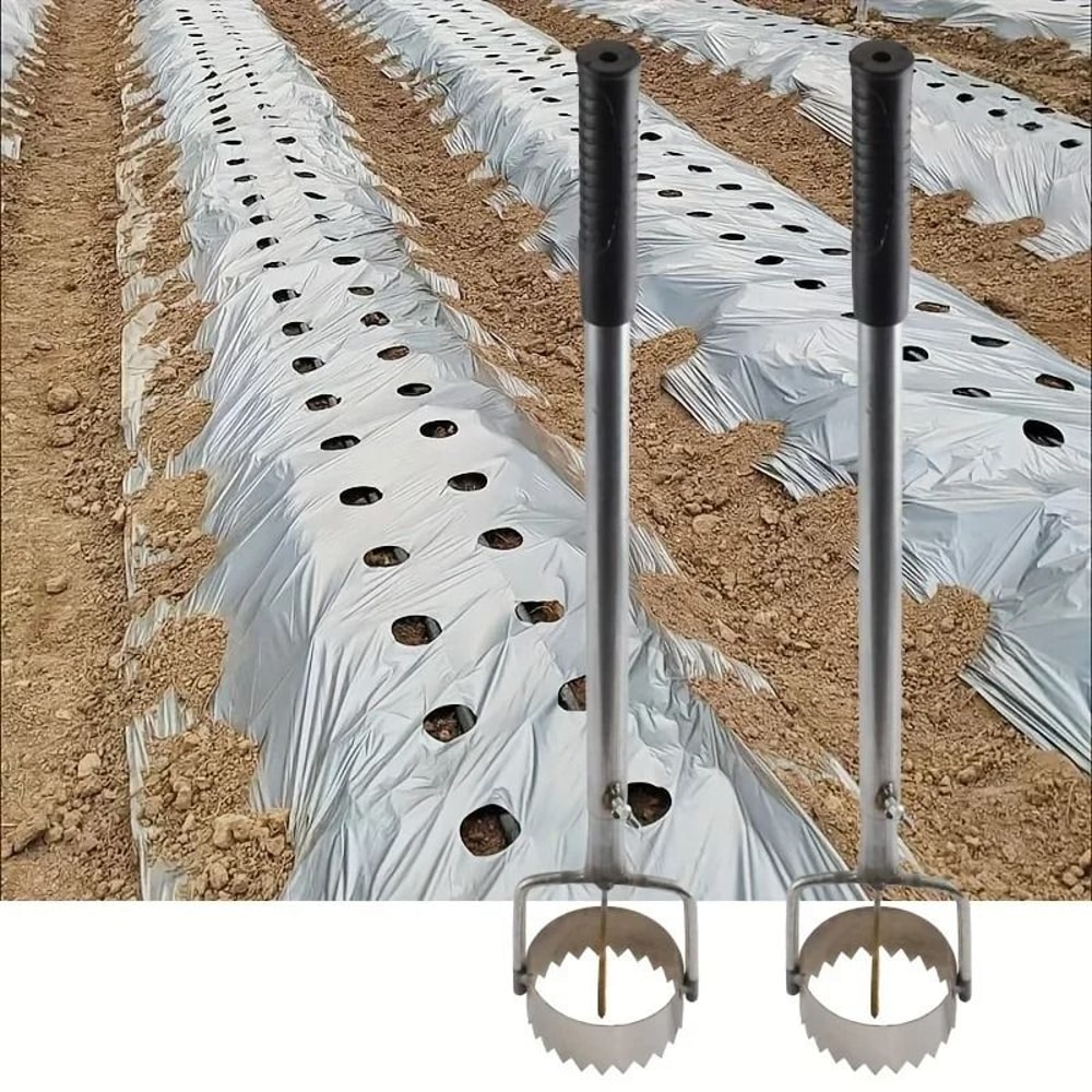 Durable Metal Greenhouse Film Puncher Simple Gardening Tool 5