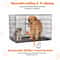 Double Door Folding Metal Dog Cage With LeakProof Tray For Indoor And Outdoor Use 3