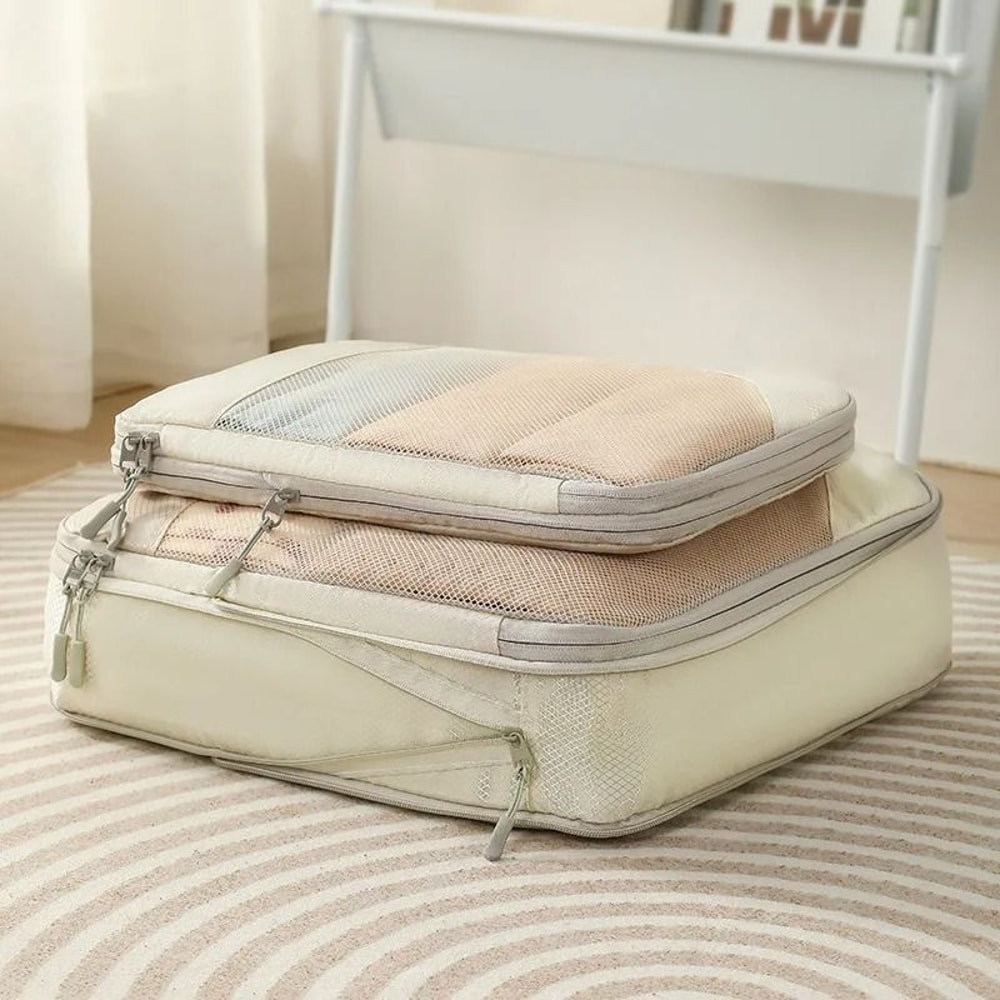 Compression Packing Cubes For Travel Expandable Lightweight Organizer Set 3