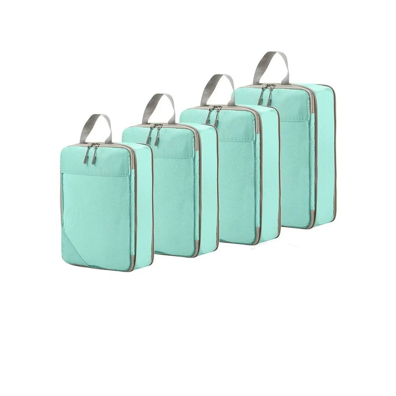 Compression Packing Cubes For Travel Expandable Lightweight Organizer Set 17