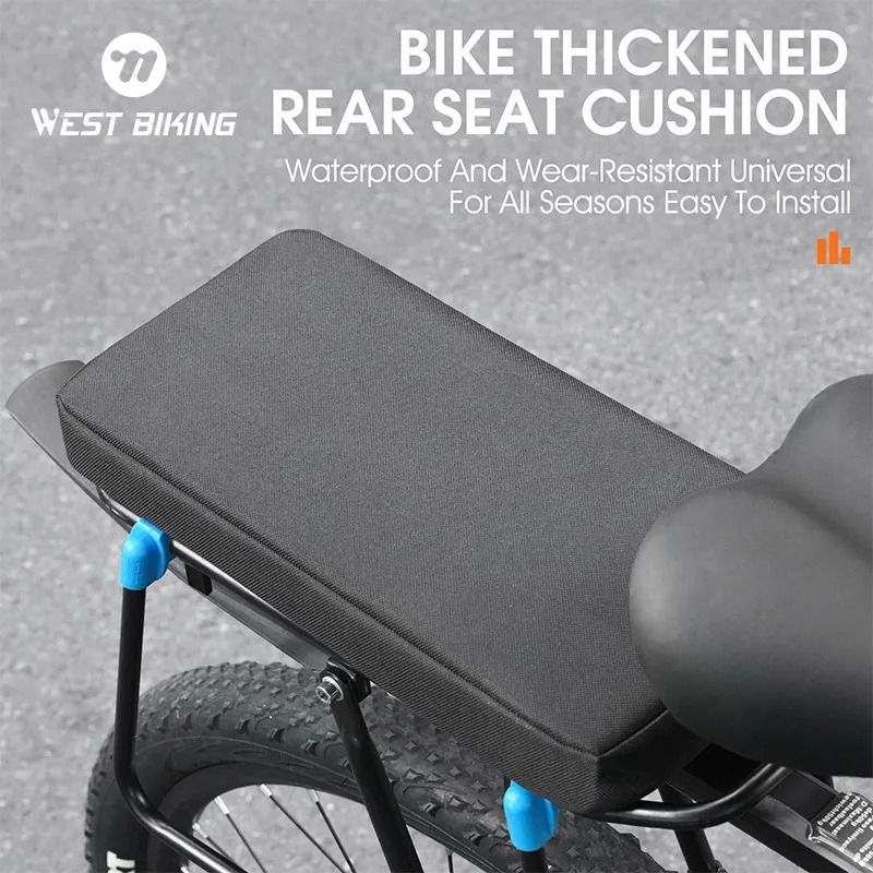 Double Front Rear Rack Seat Cushion For Children Detachable And Washable 0