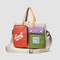 Women Color Block Cartoon Pattern Laptop Bag One Shoulder Handbag For Daily University Commute 2