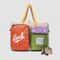 Women Color Block Cartoon Pattern Laptop Bag One Shoulder Handbag For Daily University Commute 7