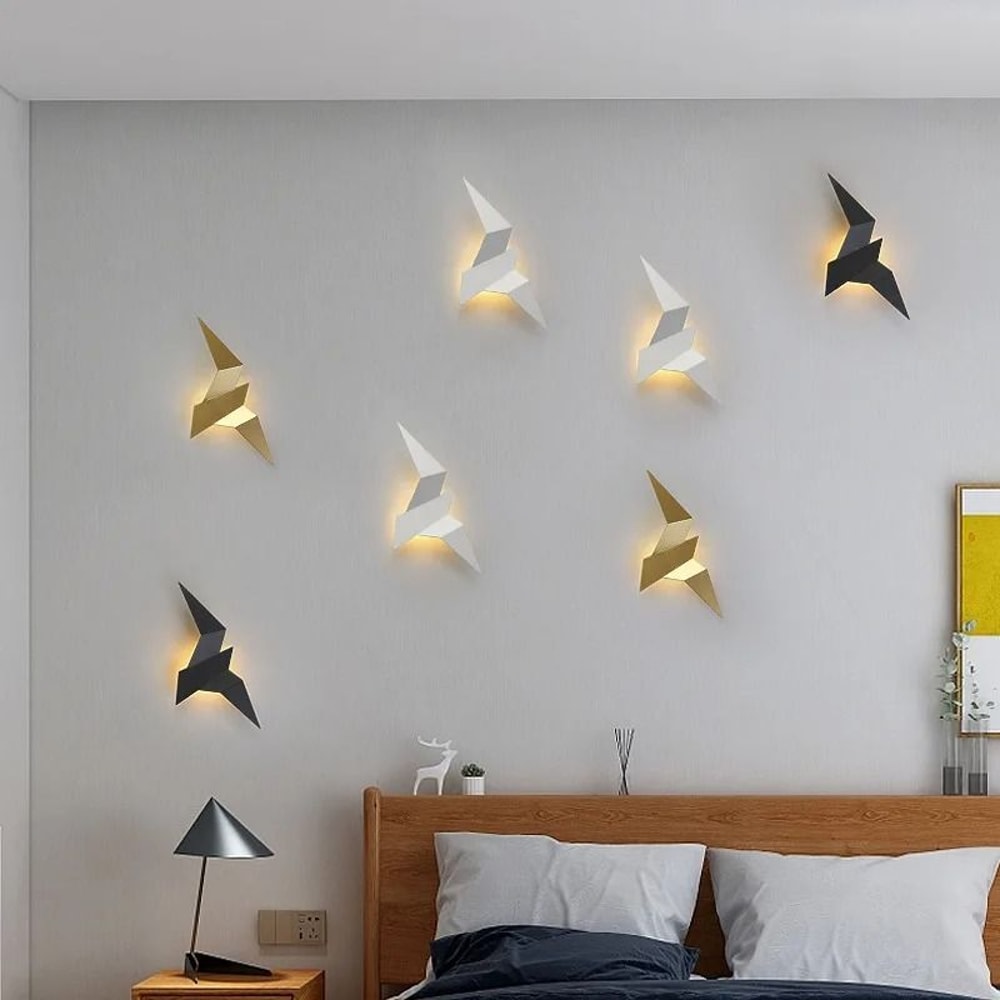 New Nordic LED Bird Wall Lamp For Bedroom Stairs Home Decor 1