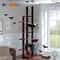 Adjustable 230 To 252 Cm Floor To Ceiling Cat Tree With Condo Hammock And Scratching Posts 5