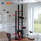Adjustable 230 To 252 Cm Floor To Ceiling Cat Tree With Condo Hammock And Scratching Posts 5