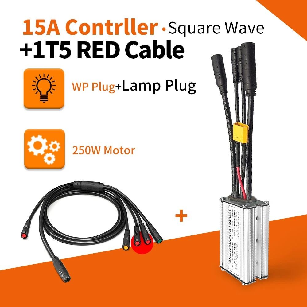 Electric Bike KT Controller 36V 48V Waterproof Brushless 250W 350W 500W 1000W With Light Function 9