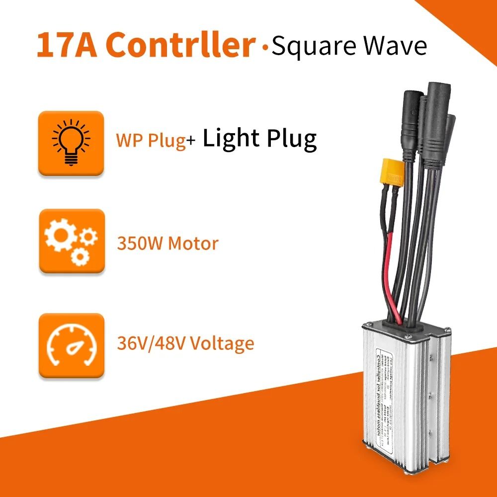 Electric Bike KT Controller 36V 48V Waterproof Brushless 250W 350W 500W 1000W With Light Function 11