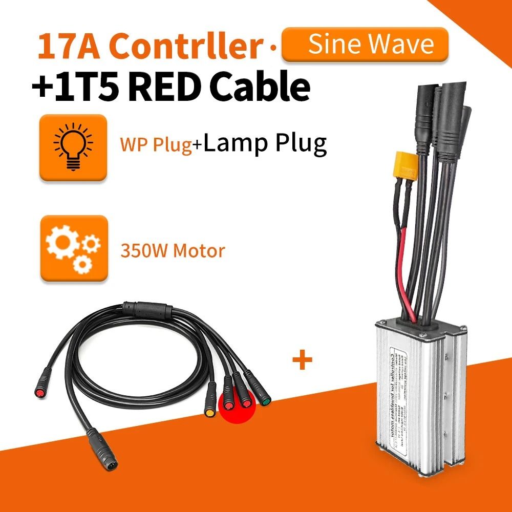 Electric Bike KT Controller 36V 48V Waterproof Brushless 250W 350W 500W 1000W With Light Function 14