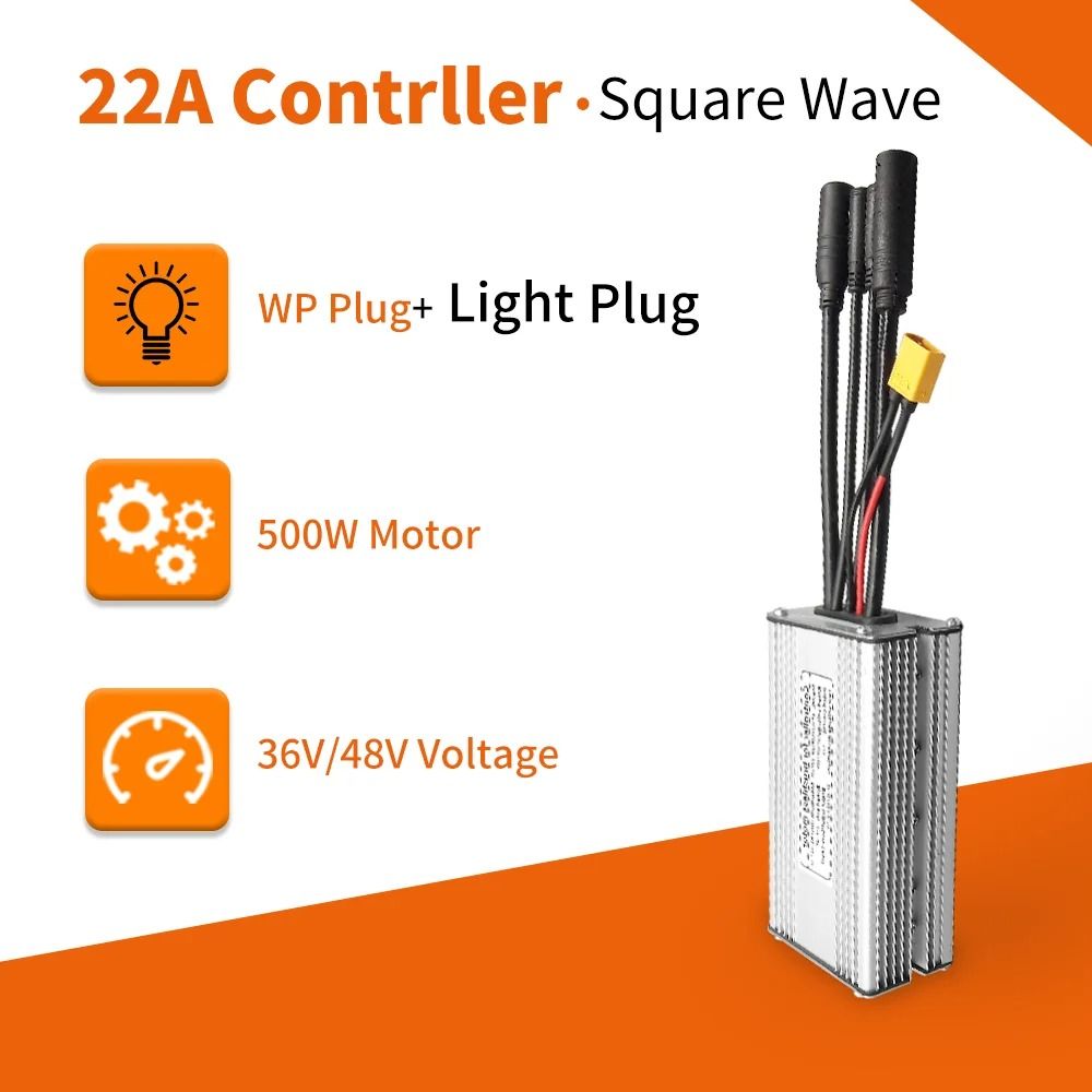 Electric Bike KT Controller 36V 48V Waterproof Brushless 250W 350W 500W 1000W With Light Function 15