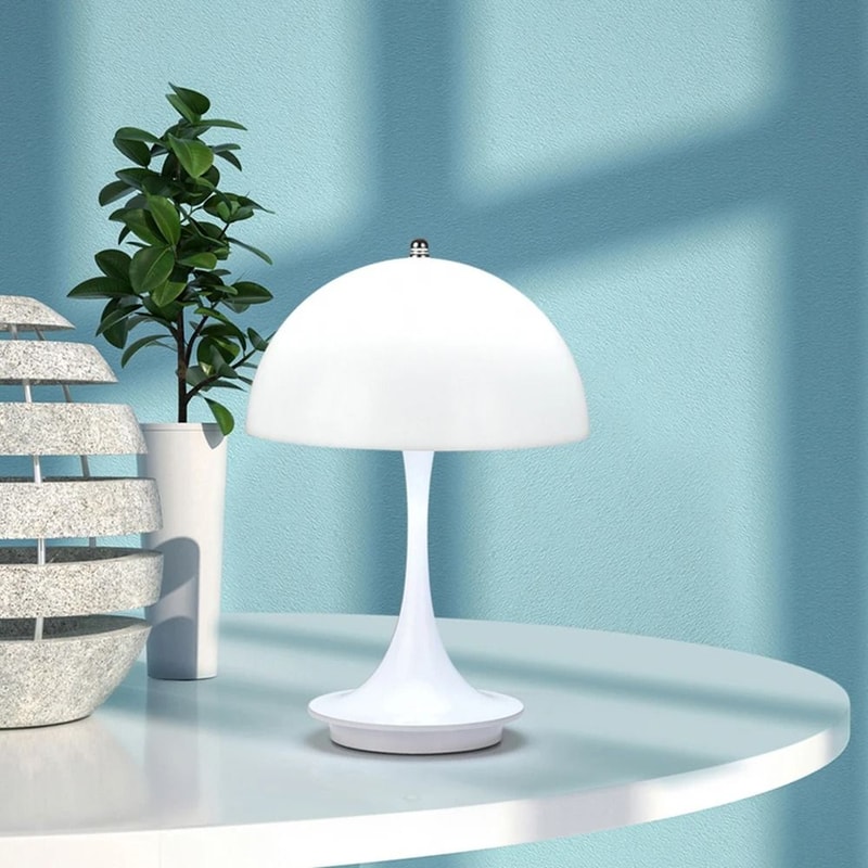 Danish Mushroom Table Lamp USB Rechargeable Nordic Bedside Light 2