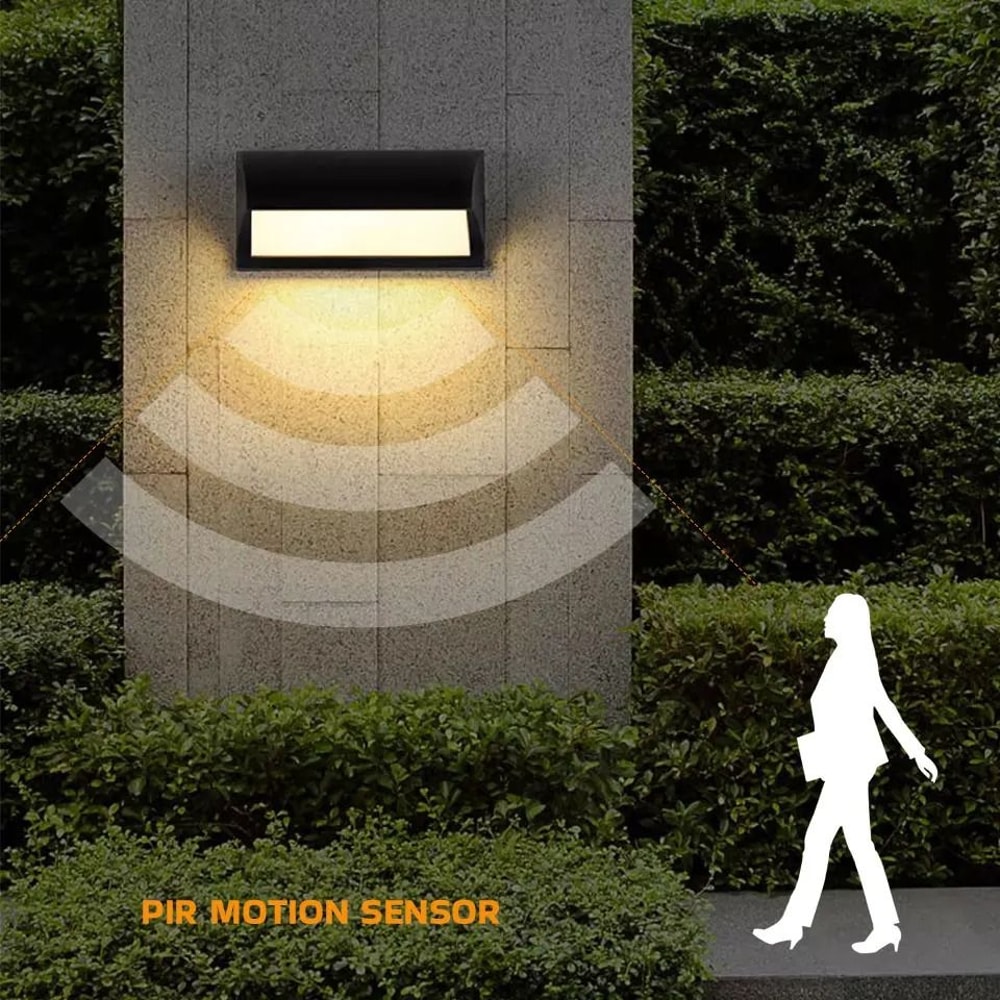 LED Outdoor Wall Light Waterproof Motion Sensor Security Porch Garden Light 1