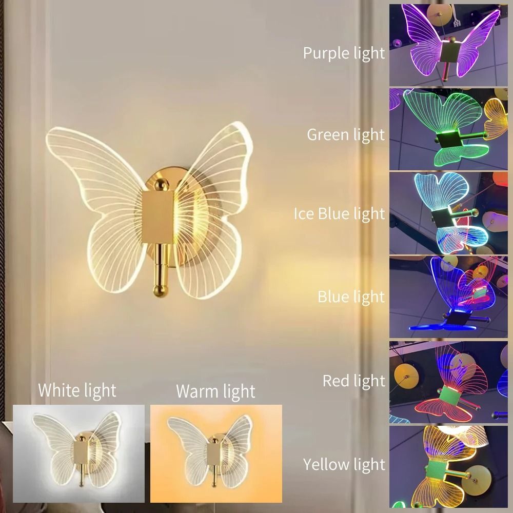 Butterfly Wall Lamp Luxury Modern Nordic LED Indoor Lighting 5