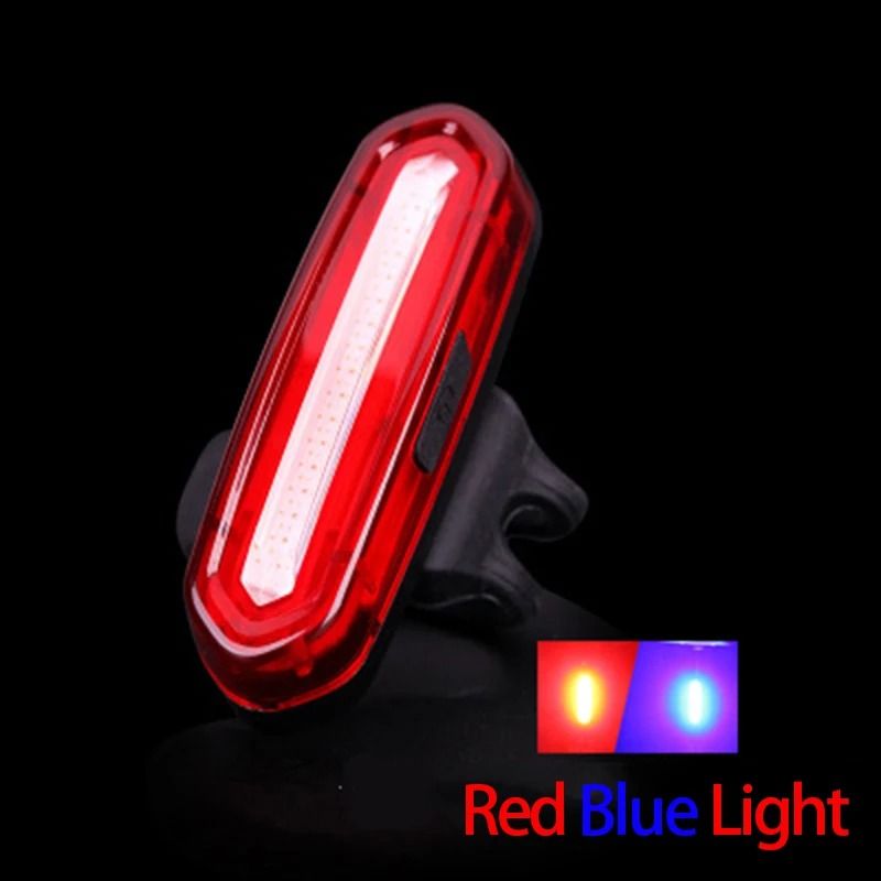 USB Rechargeable Cycling Tail Light With Wide Beam And Reflective Strap 9