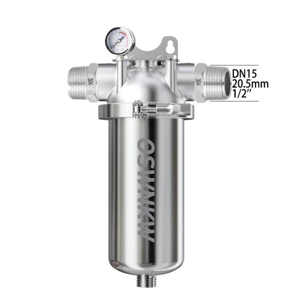 Whole House 40 Micron Sediment Water Filter With 316 Stainless Steel Mesh 6