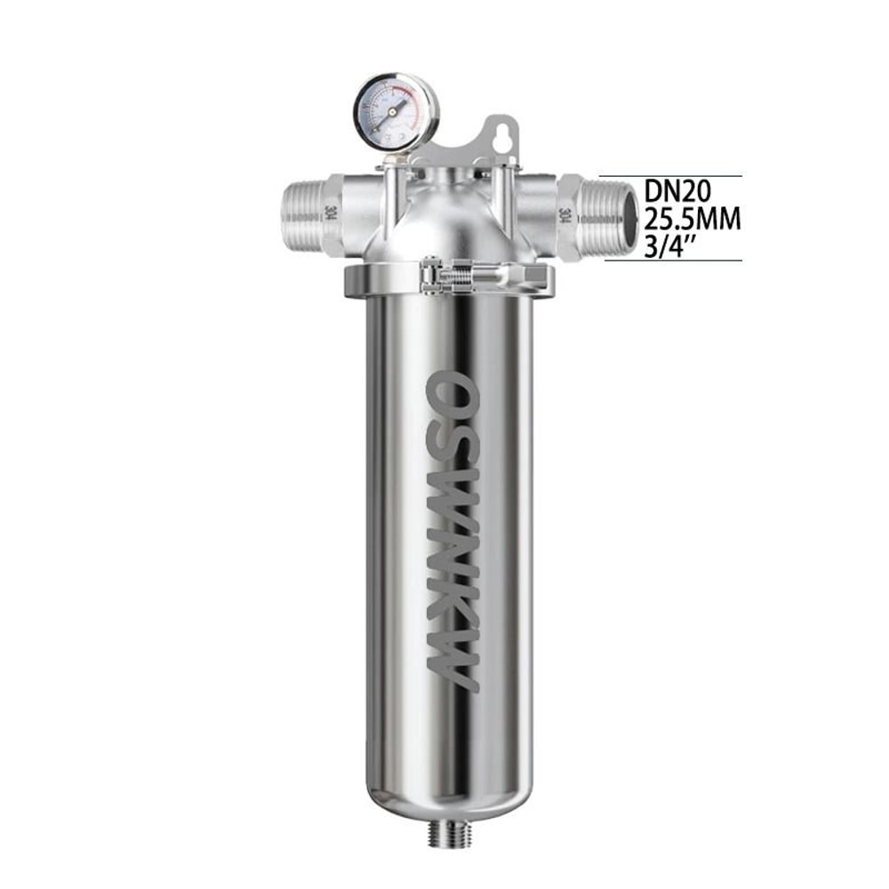 Whole House 40 Micron Sediment Water Filter With 316 Stainless Steel Mesh 8