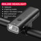 ROCKBROS Waterproof Aluminum Bike Light USB C Rechargeable 200LM 400LM 6