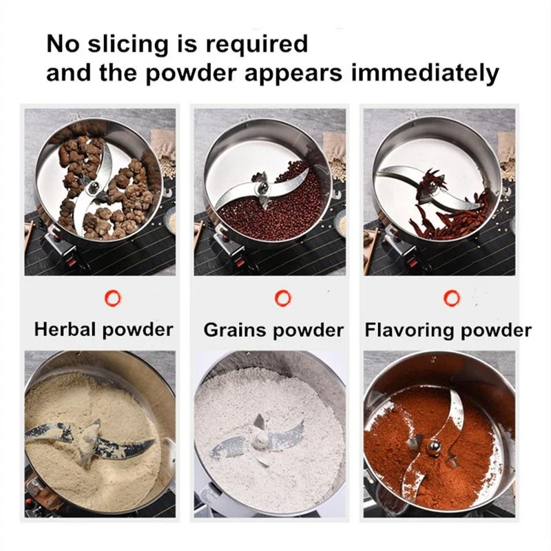 4500 W Commercial Grain Grinder For Spices Cereals Coffee Herbs 2