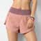 Spring Summer Women Double Layer Running Shorts For Fitness 1