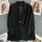 Korean Fashion Loose Boyfriend Style Brown Blazer For Women 6