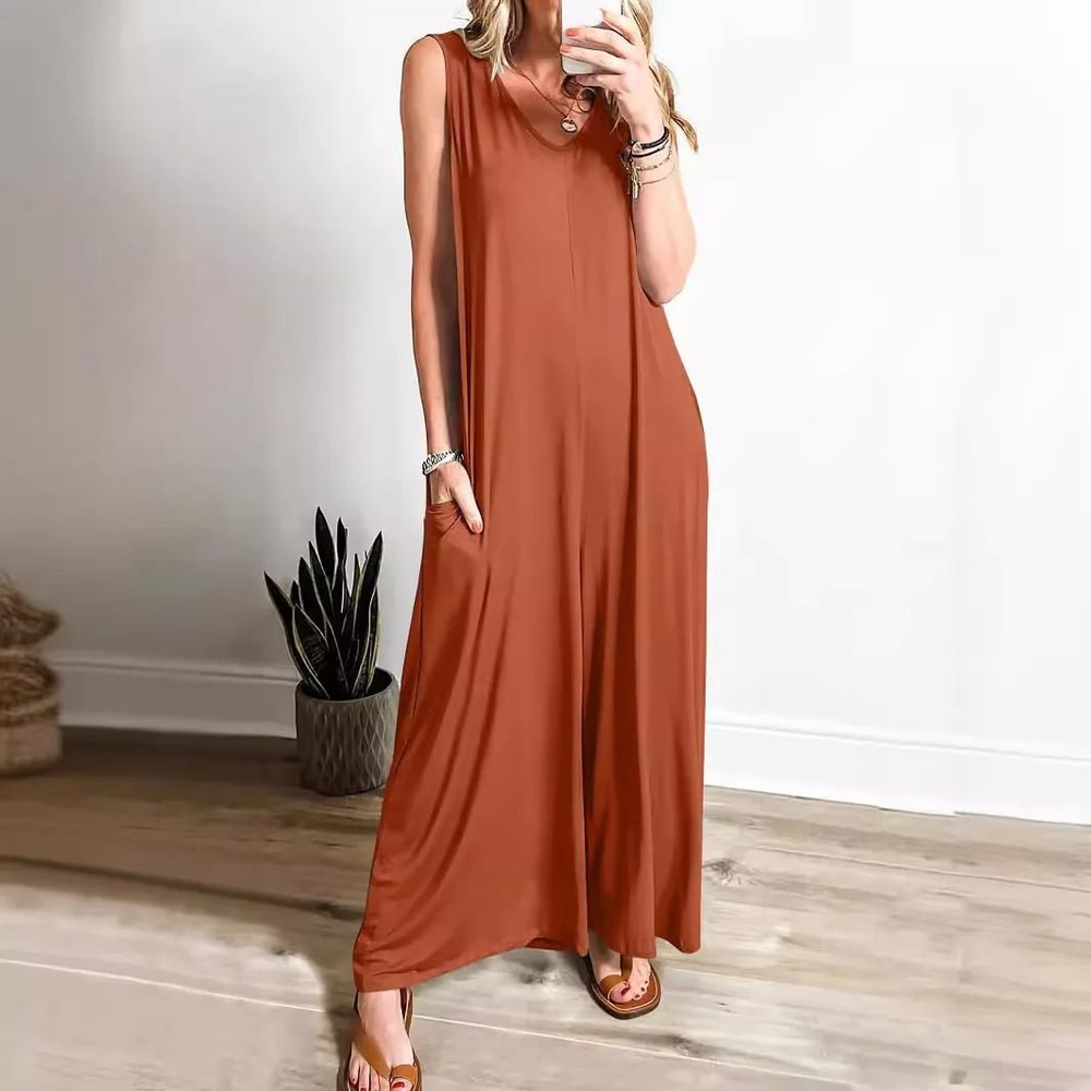 Casual Summer Pocket Jumpsuit For Women 11