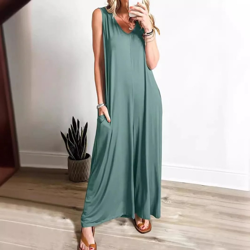 Casual Summer Pocket Jumpsuit For Women 3