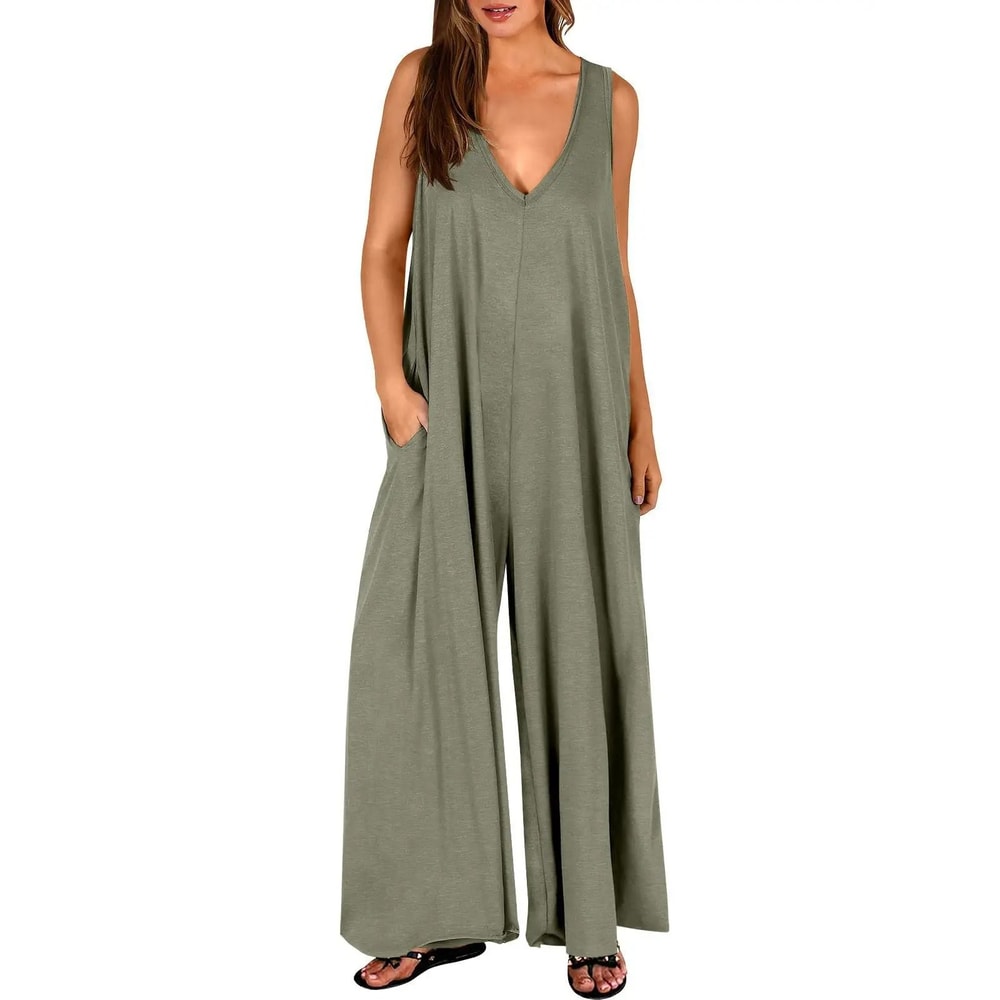 Casual Summer Pocket Jumpsuit For Women 8
