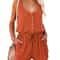 Sleeveless Waist Tie Wide Leg Jumpsuit For Women 9