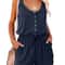 Sleeveless Waist Tie Wide Leg Jumpsuit For Women 10