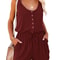 Sleeveless Waist Tie Wide Leg Jumpsuit For Women 4
