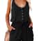 Sleeveless Waist Tie Wide Leg Jumpsuit For Women 7
