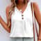 Womens V Neck Sleeveless Tank Vest Top Summer Casual Plus Size Blouse 0