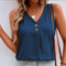 Womens V Neck Sleeveless Tank Vest Top Summer Casual Plus Size Blouse 4