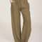 Womens Cotton Linen Straight Leg Pants With Elastic Waist And Pockets 5