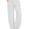 Womens Cotton Linen Straight Leg Pants With Elastic Waist And Pockets 9