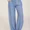 Womens Cotton Linen Straight Leg Pants With Elastic Waist And Pockets 10