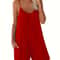 Womens Summer Casual Loose Pocket Strap Jumpsuit 2