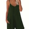 Womens Summer Casual Loose Pocket Strap Jumpsuit 8