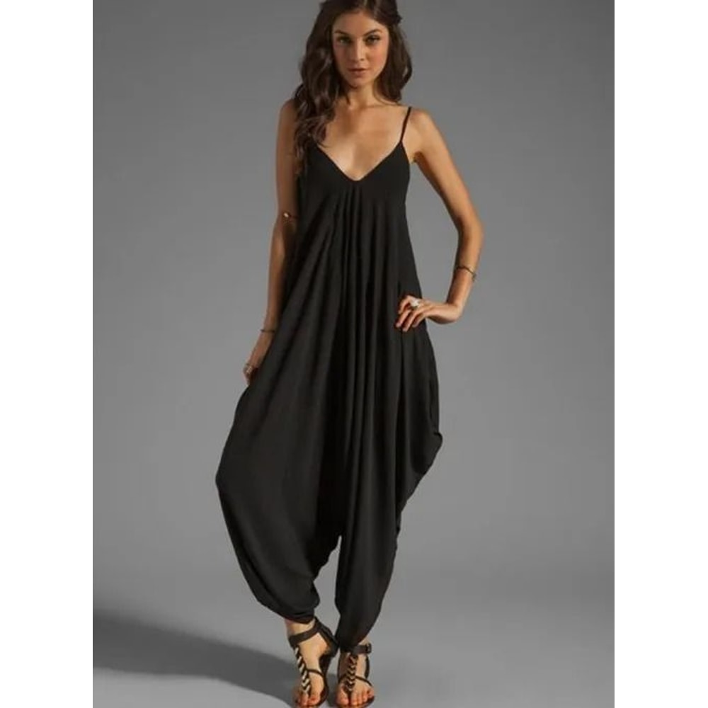 Sexy V Neck Sleeveless Loose Jumpsuit For Women 7