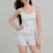 Lace Trim Camisole Shorts Pajama Set For Women 1