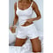 Lace Trim Camisole Shorts Pajama Set For Women 6