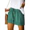 Womens High Waisted Lace Up Loose Fit Twill Wide Leg Summer Shorts 10