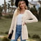 Womens Striped V Neck Button Front Cardigan Coat 9