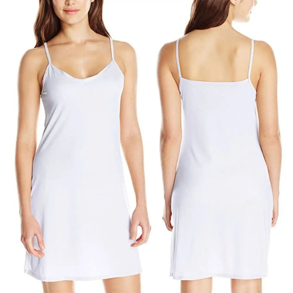 Womens Slim Fit Sleeveless V Neck Backless Slip Dres 3