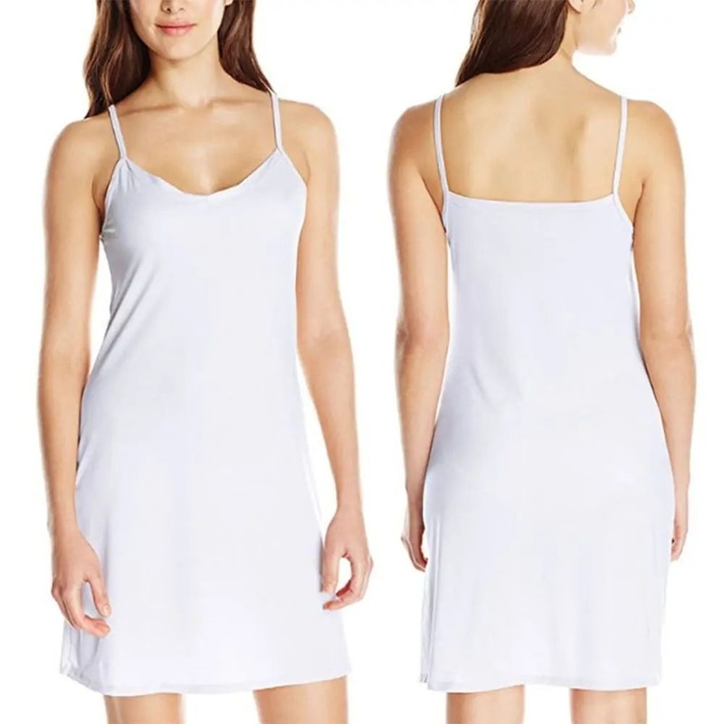 Womens Slim Fit Sleeveless V Neck Backless Slip Dres 3
