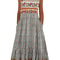 Womens Sleeveless Bohemian Floral Midi Sundress With Pockets 2